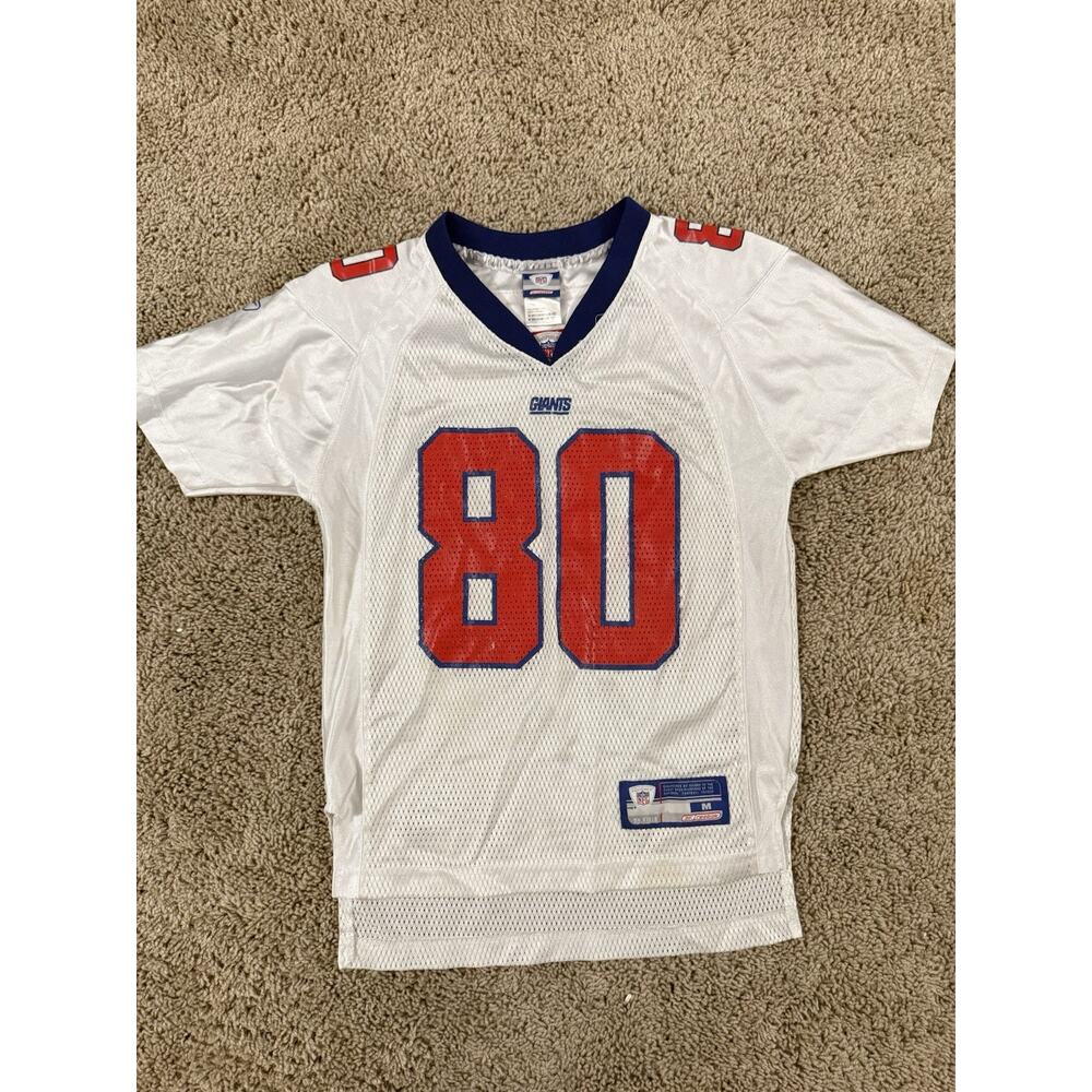VINTAGE REEBOK AUTHENTIC JEREMY SHOCKEY NEW YORK GIANTS ROAD JERSEY SIZE MEDIUM